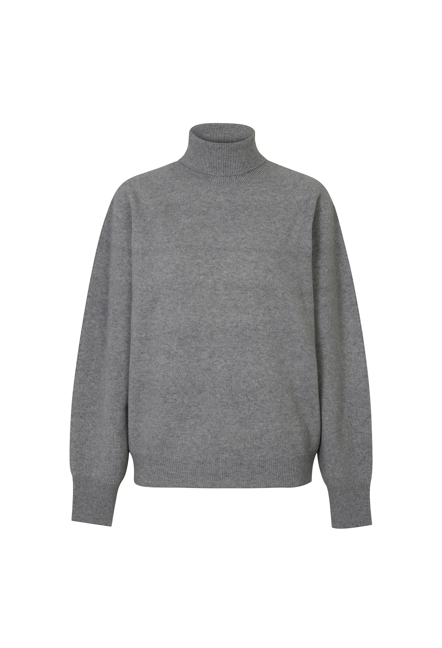 [칼레이트] Cashmere-Blend Whole Garment Turtleneck Sweater