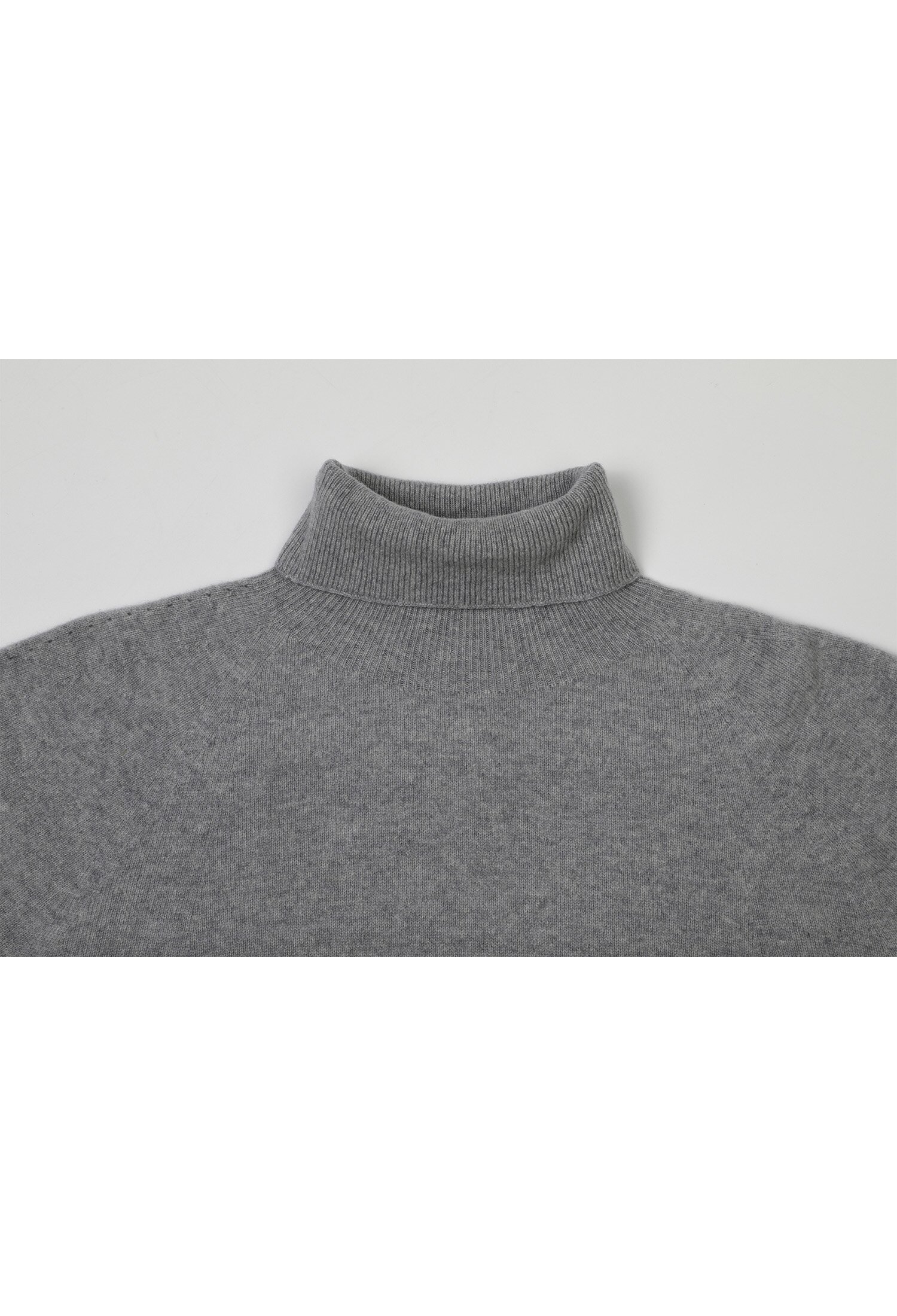 [칼레이트] Cashmere-Blend Whole Garment Turtleneck Sweater