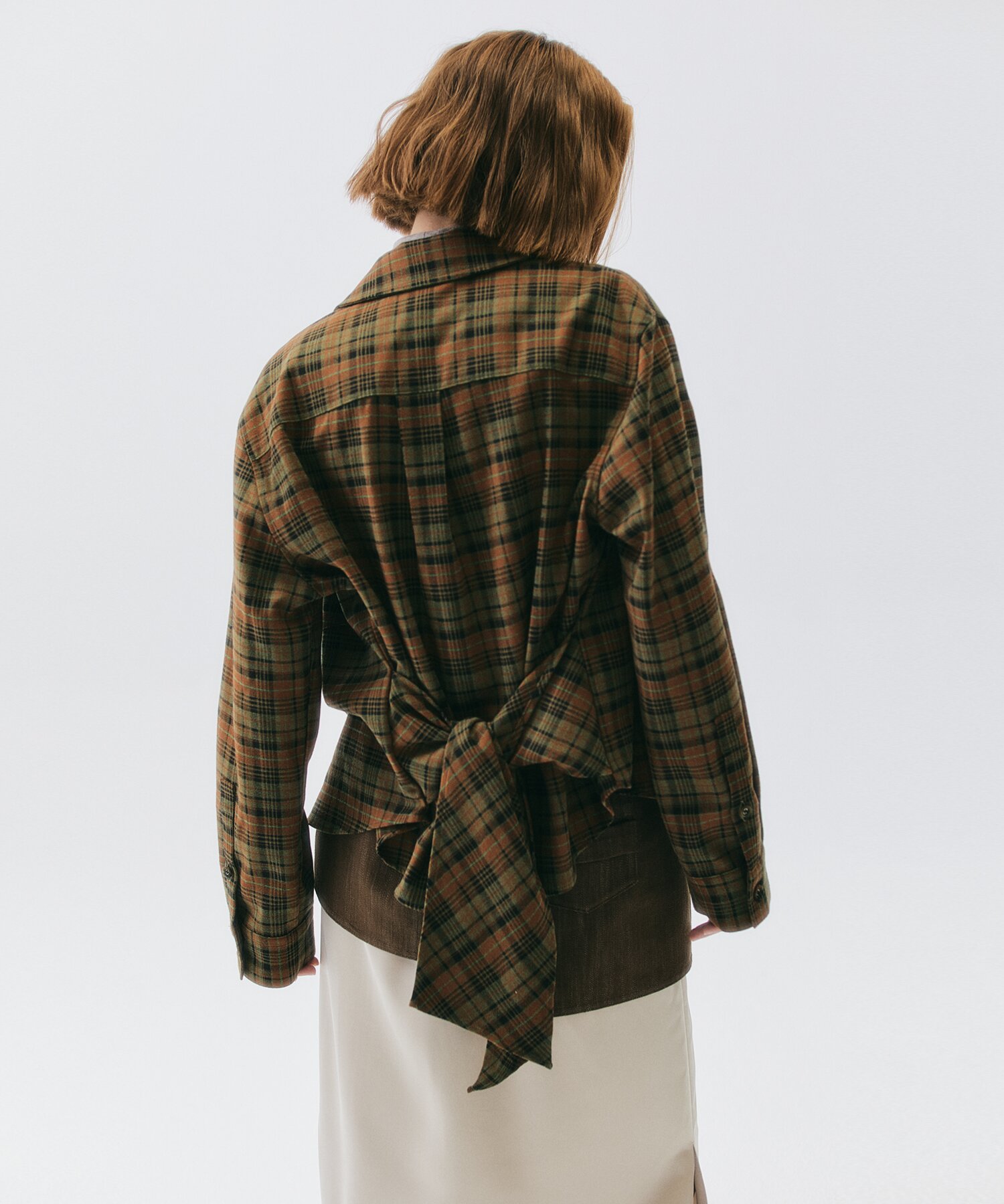 BOUT CHECK SHIRT(BROWN)