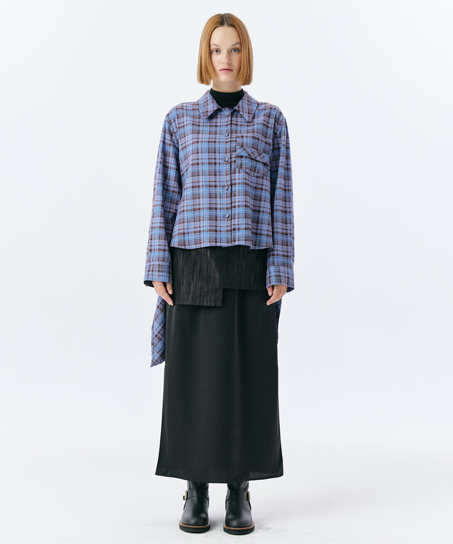 BOUT CHECK SHIRT(L.BLUE)
