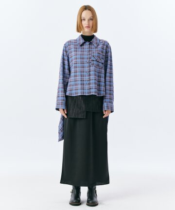 BOUT CHECK SHIRT(L.BLUE)