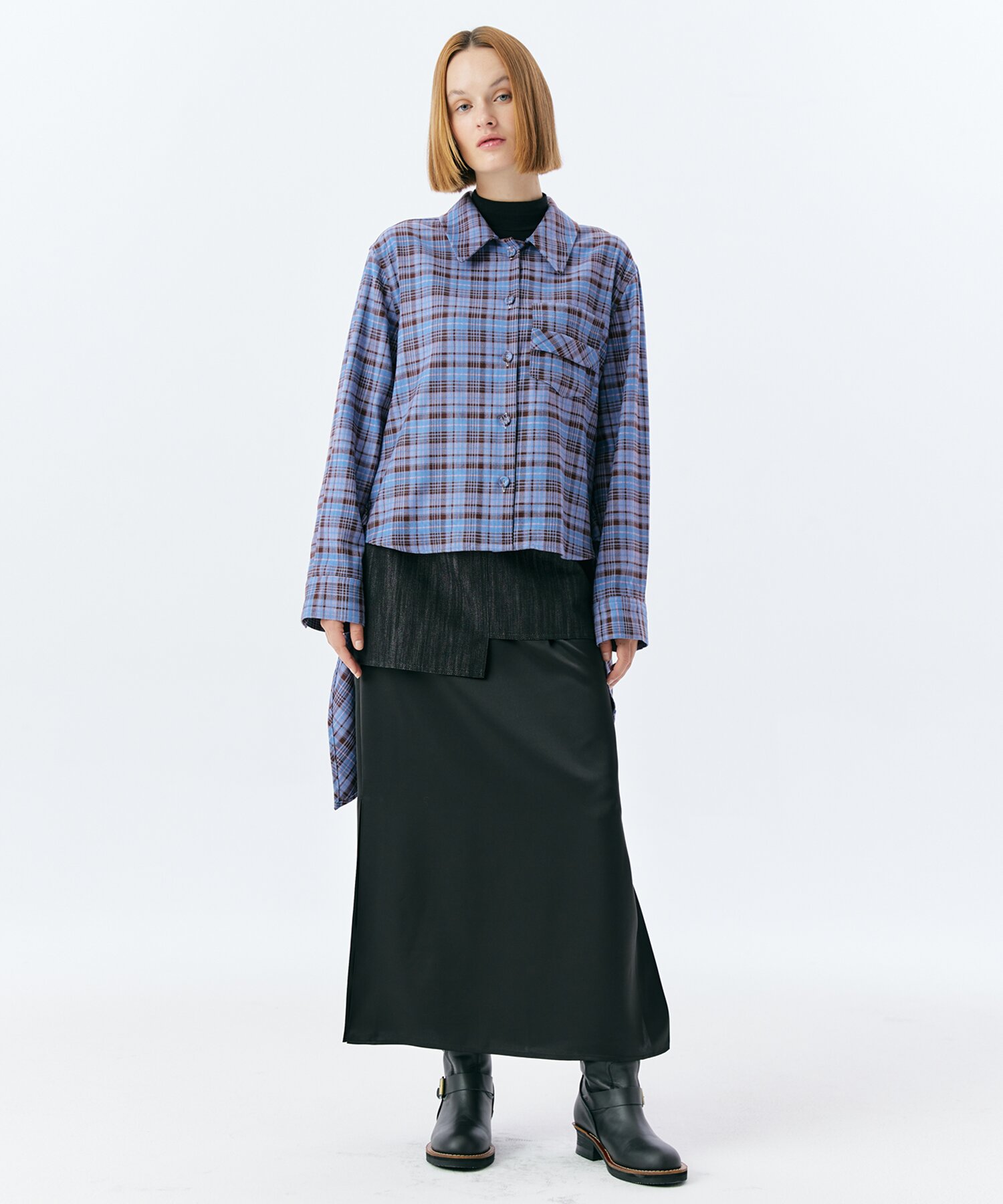 BOUT CHECK SHIRT(L.BLUE)