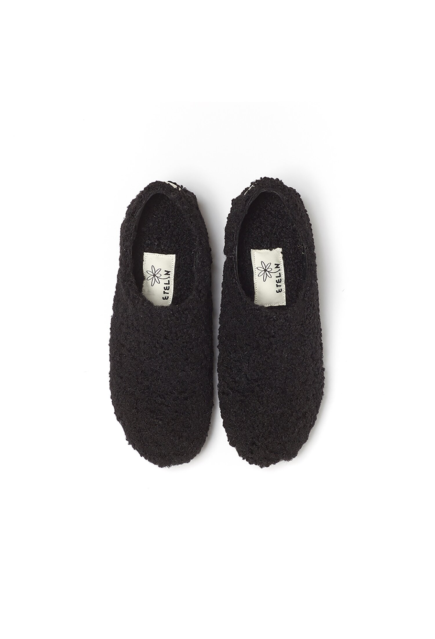 Holiday Fur Patform Loafers - Midi Black