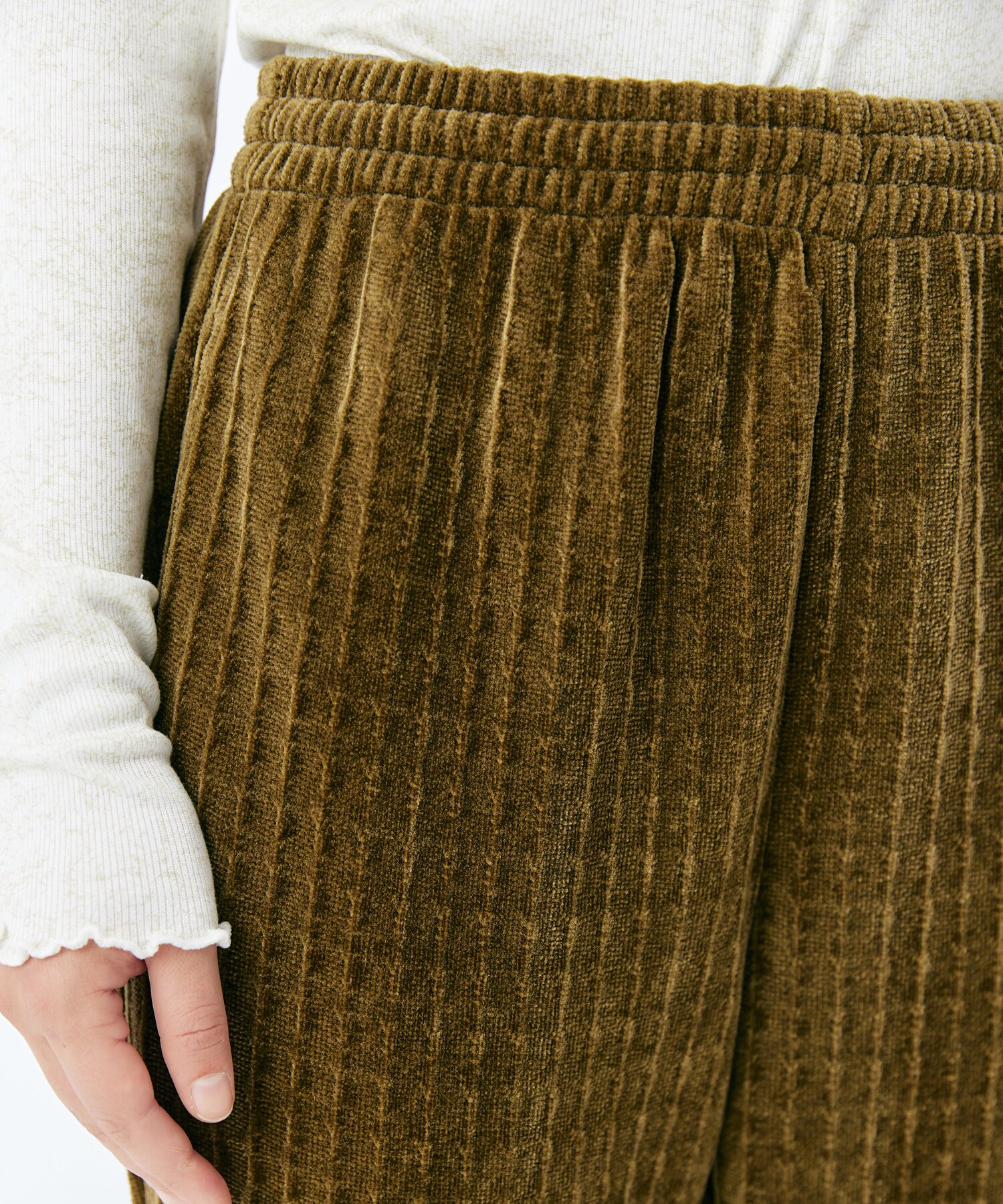 PINCH FLARE PANTS(KHAKI)