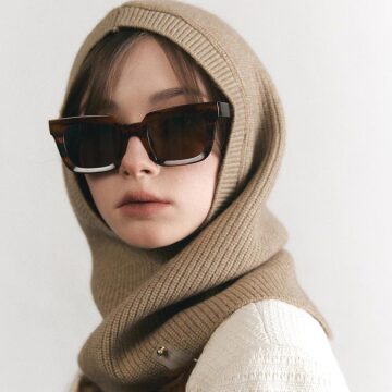 넥 워머 골 니트 와이드핏 바라클라바 BC014_BEIGE