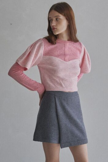 [칼타] 랩 니트 반바지 2 COLORS