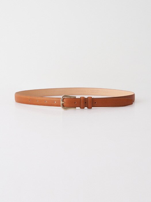 빈티지 엠보 스티치 벨트_BROWN