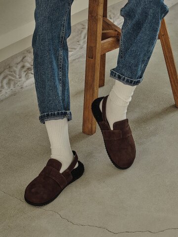 라비 퍼 샌들_초코브라운