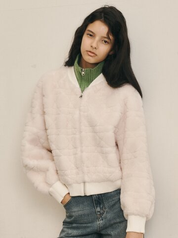 AR_Grain velvet fur jacket