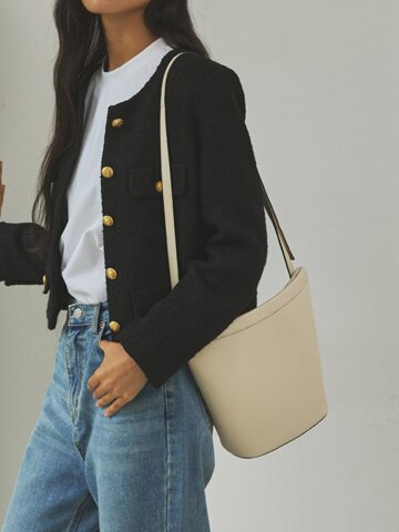 23FW 밴딩 프래임 키스 숄더백 미디움_화이트(미니백별도)