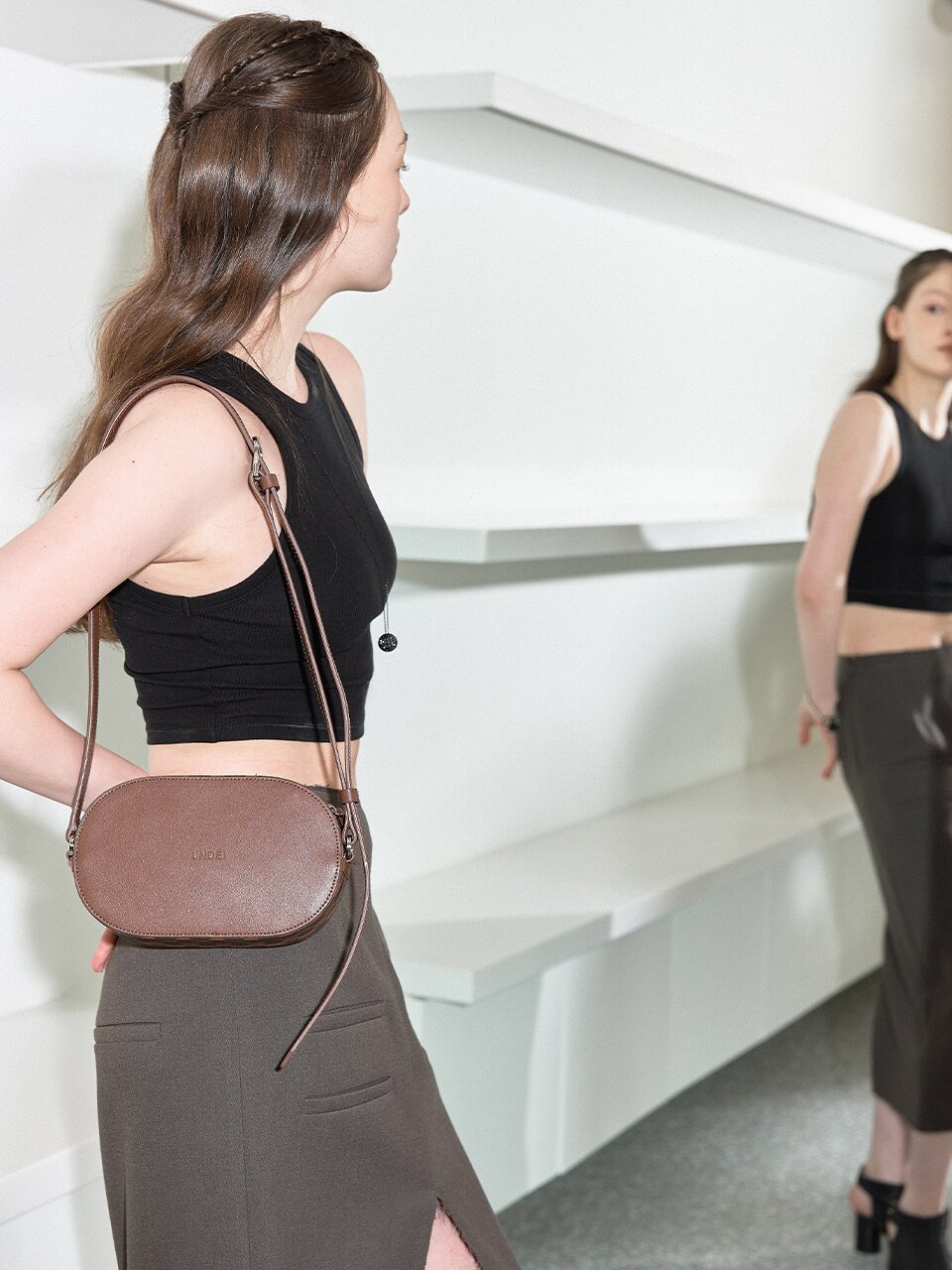 엘립 미니 크로스 브라운 ELLIP MINI CROSS brown