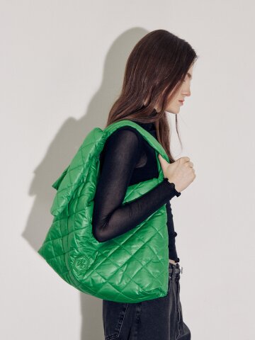 린드 패딩백 그린 LIND PADDING BAG green