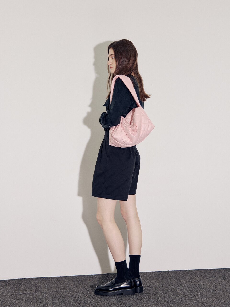 하진 패딩백 베이비핑크 HAZIN PADDING BAG babypink