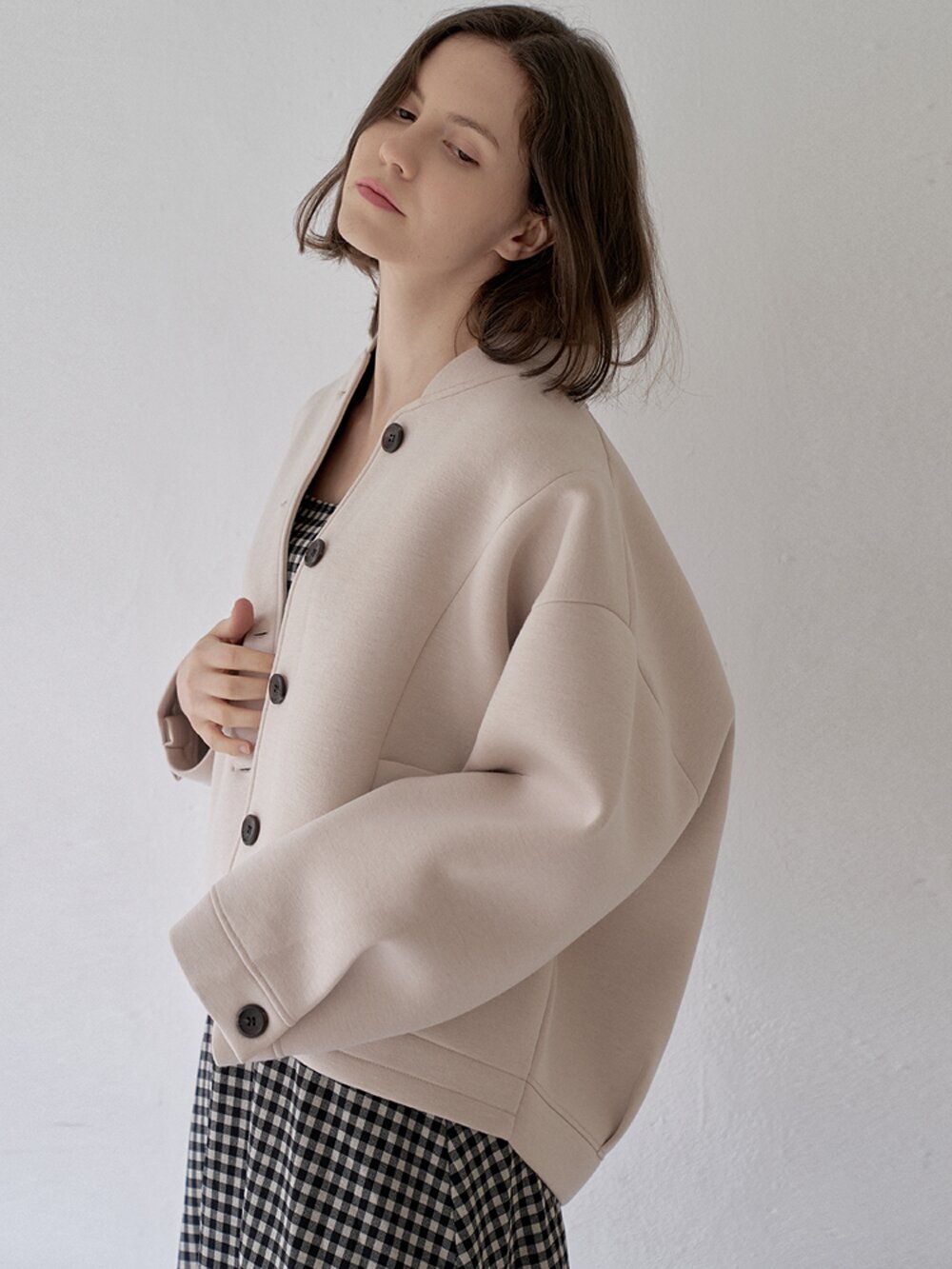 Neoplan Overfit Baseball Jumper - BEIGE
