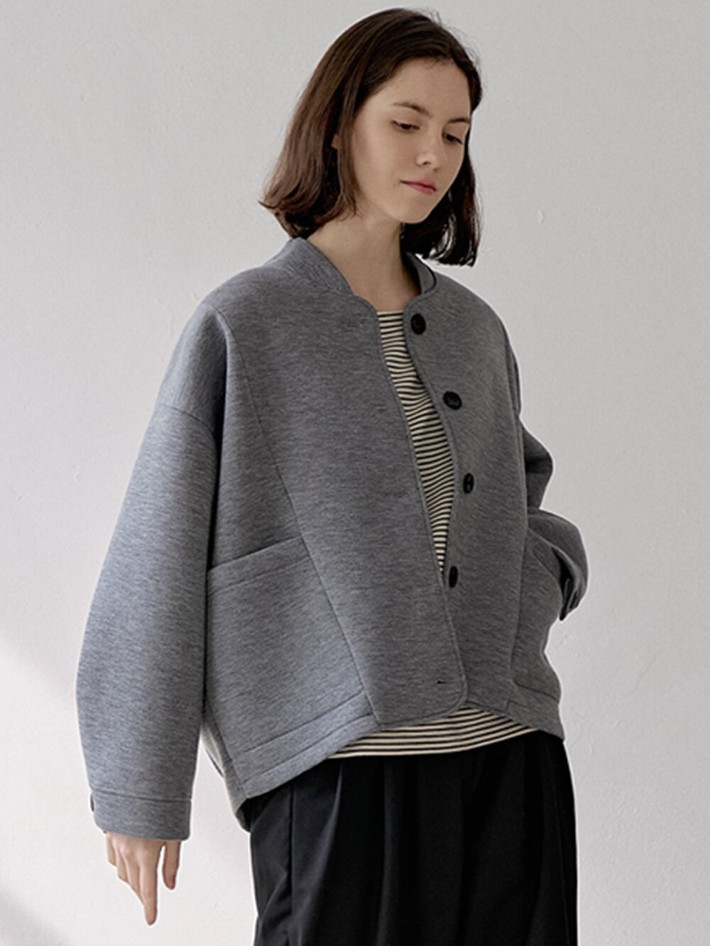 Neoplan Overfit Baseball Jumper - GREY