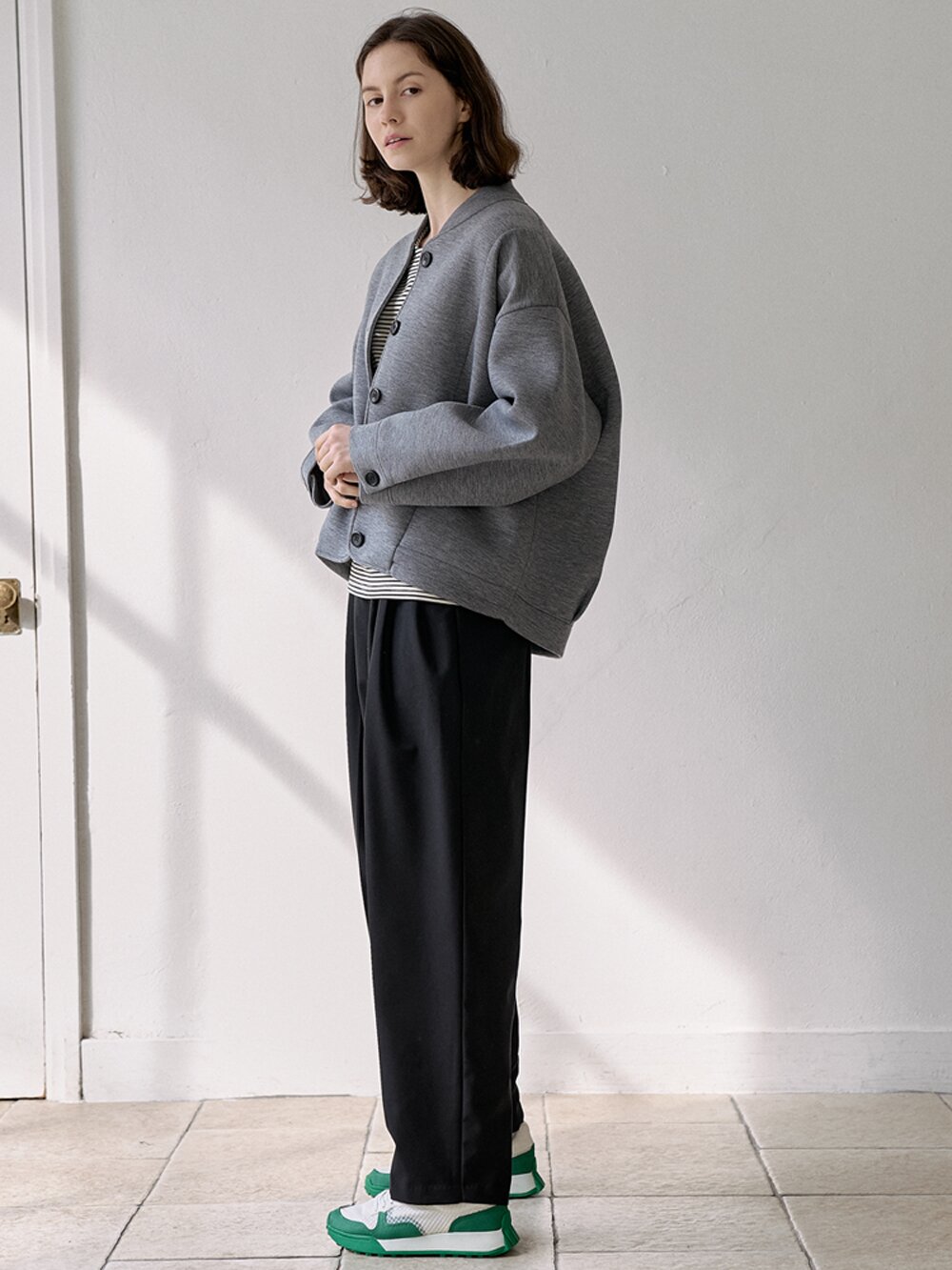 Neoplan Overfit Baseball Jumper - GREY