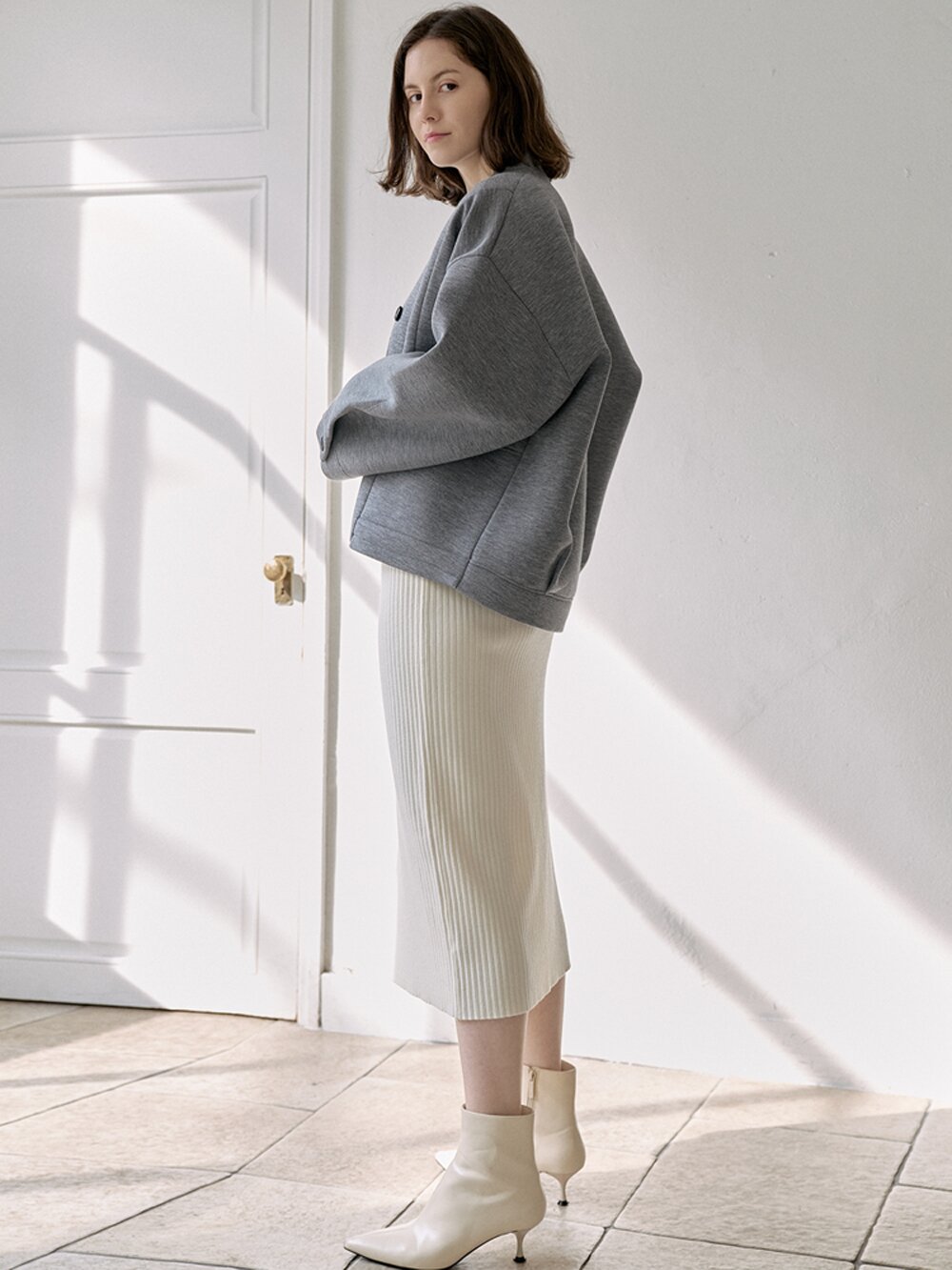Neoplan Overfit Baseball Jumper - GREY