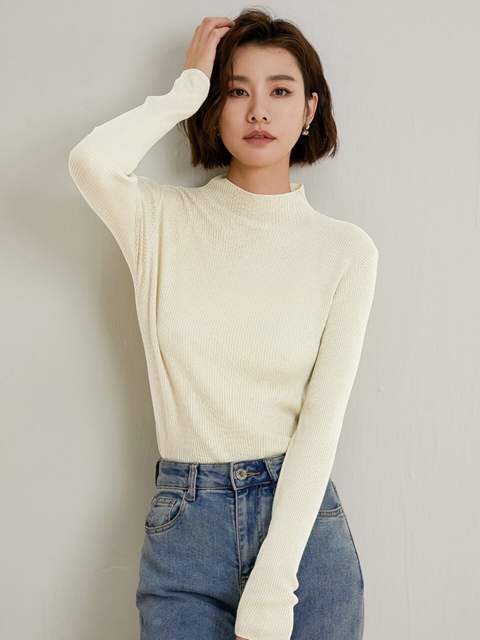 LS_Solid color slimming top_7color