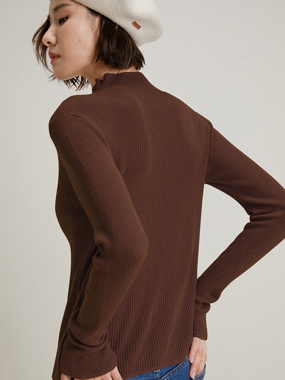 LS_Solid color slimming top_7color