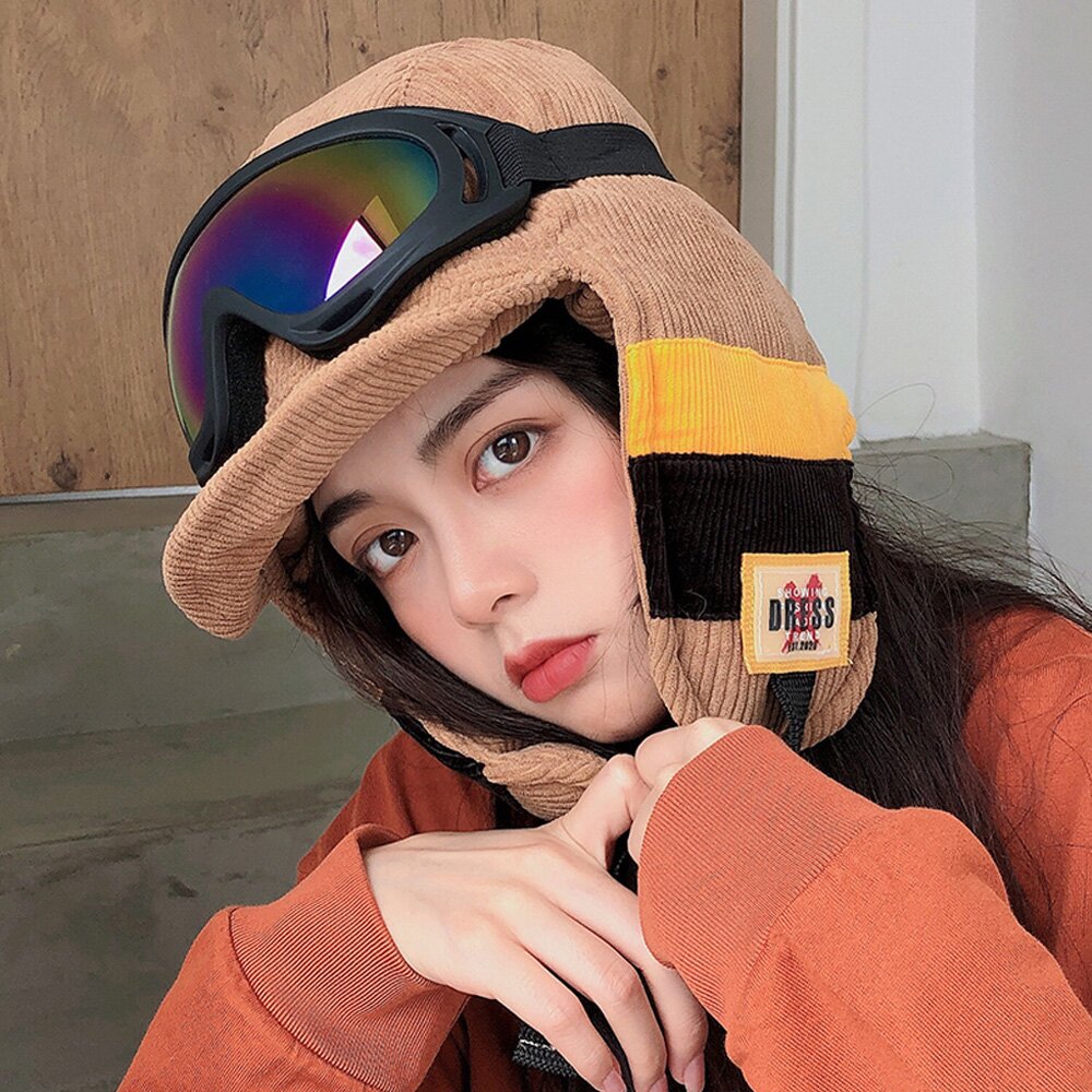 더캡 코듀로이 트루퍼햇 C2 핑크
