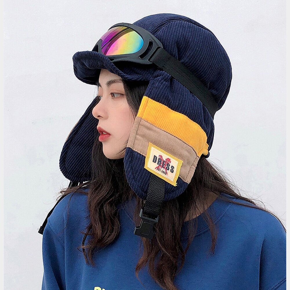 더캡 코듀로이 트루퍼햇 C2 핑크
