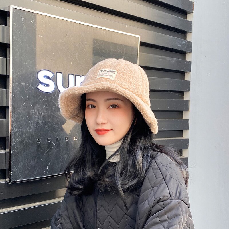 온더모먼트 플리스 버킷햇 C1 베이지
