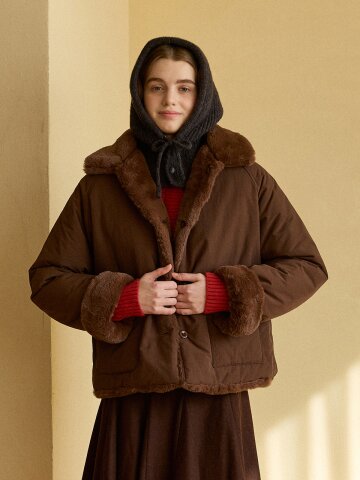 REVERSIBLE BEAR JUMPER_BROWN