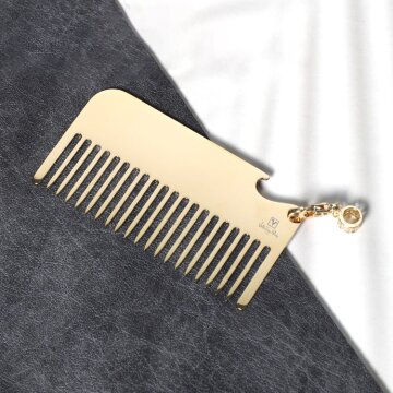 발렌티노루디 VRB1001-GD 간편한 휴대용 미니 헤어 스테인레스 빗