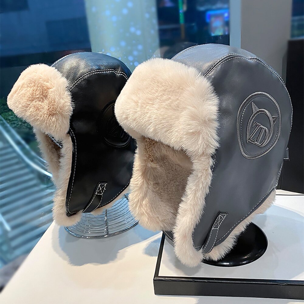 더캡 바이커즈 레더 트루퍼햇 C2 그레이