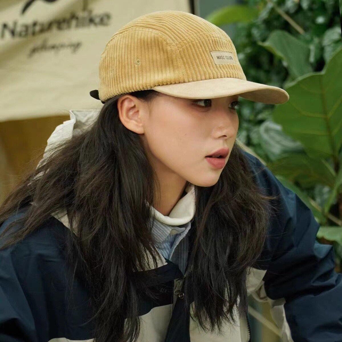 WASC CLUB 코듀로이 로고 캠프캡 C1 베이지