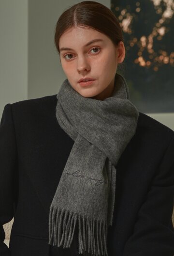 [기프트박스]_버진울 100 머플러_그레이