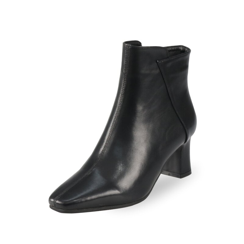 (머랭고) 엘리 앵클부츠힐 천연 소가죽 6cm M23W05L 