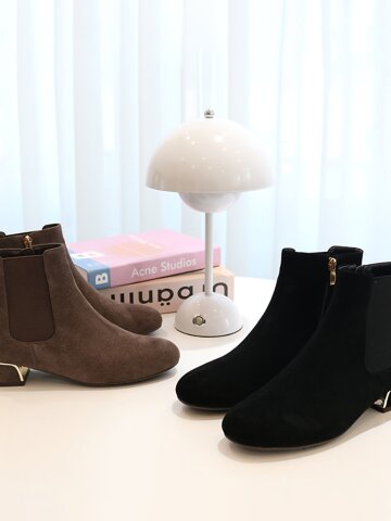 첼시앵클부츠 천연 소가죽 스웨이드 3.5cm M23W08L