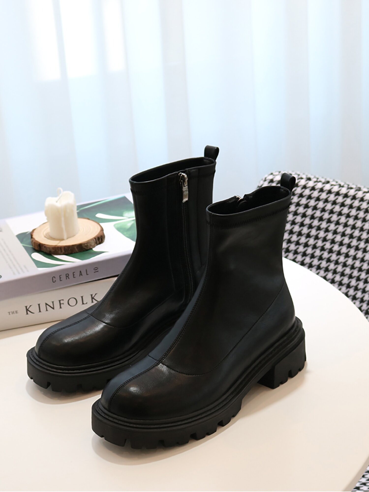 울프 스판부츠 4cm M23W09