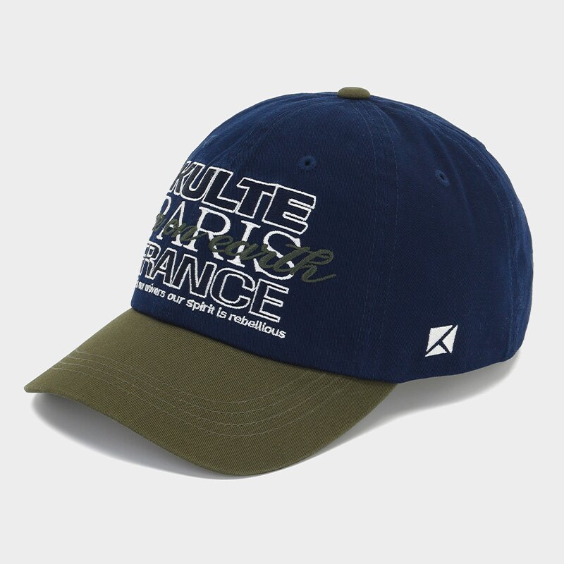 OVERLAPPED TYPO CAP KHAKI