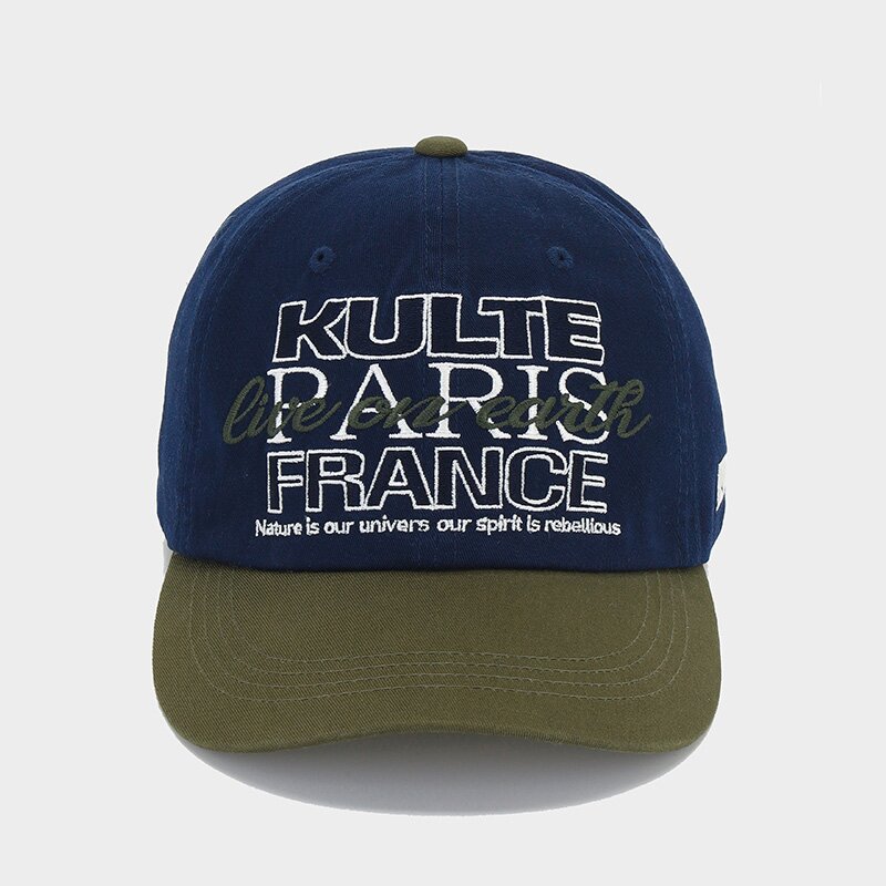 OVERLAPPED TYPO CAP KHAKI