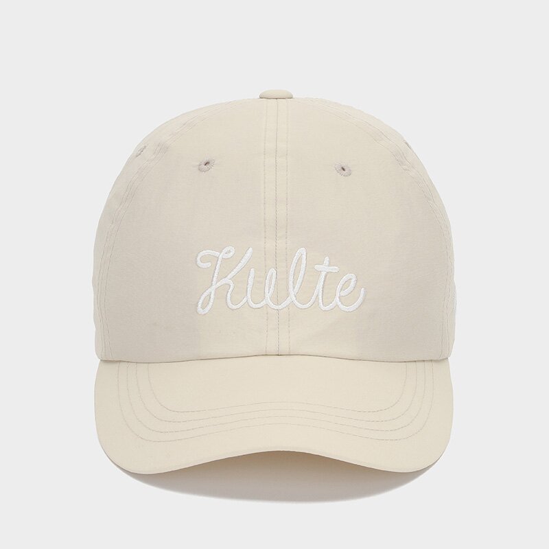 SCRIPT NYLON CAP BEIGE