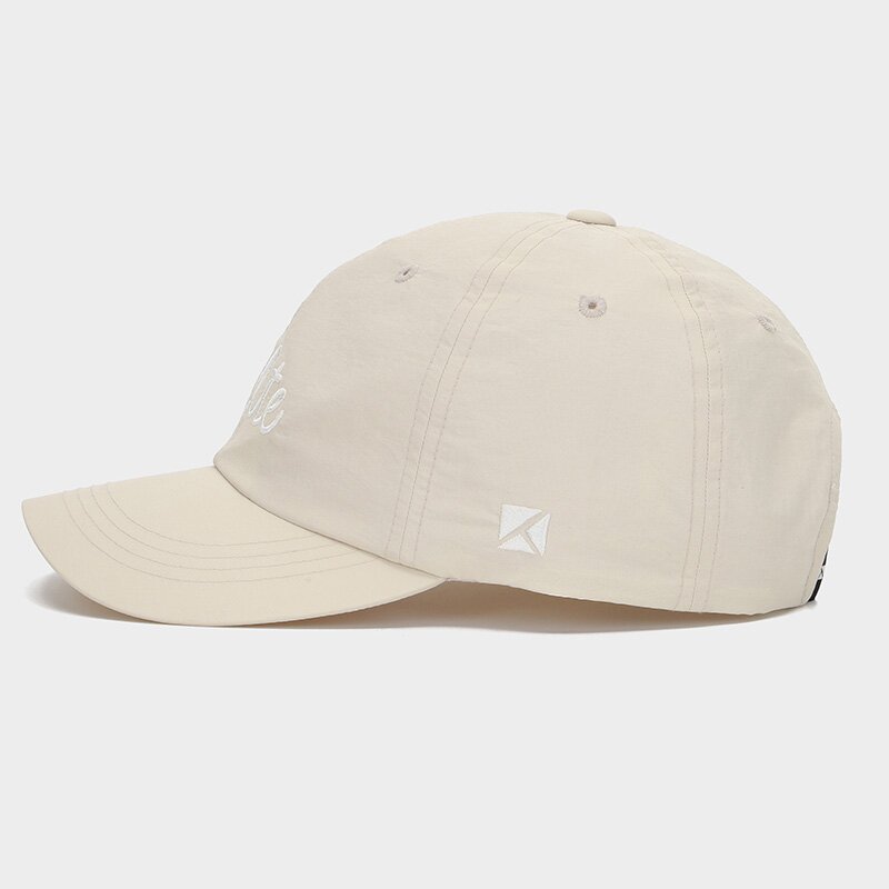 SCRIPT NYLON CAP BEIGE