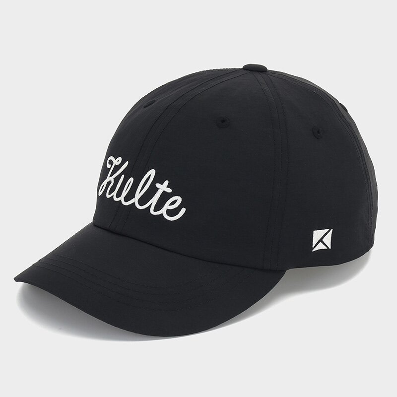 SCRIPT NYLON CAP BLACK