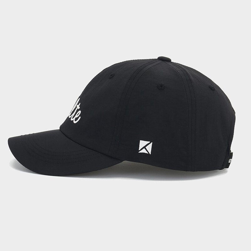 SCRIPT NYLON CAP BLACK