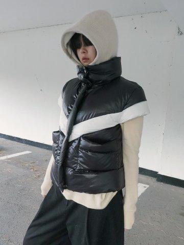 [사은품 핸드워머 쿠션 증정] 엘리온 구스 베스트_BLACK