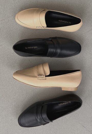 [리퍼브] Charm Flat LMFF261_235 블랙, 240 베이지