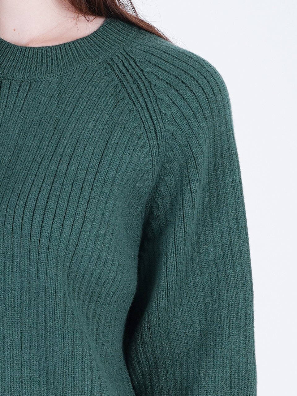 Hazzy Ribbed Raglan Knit (Blue)