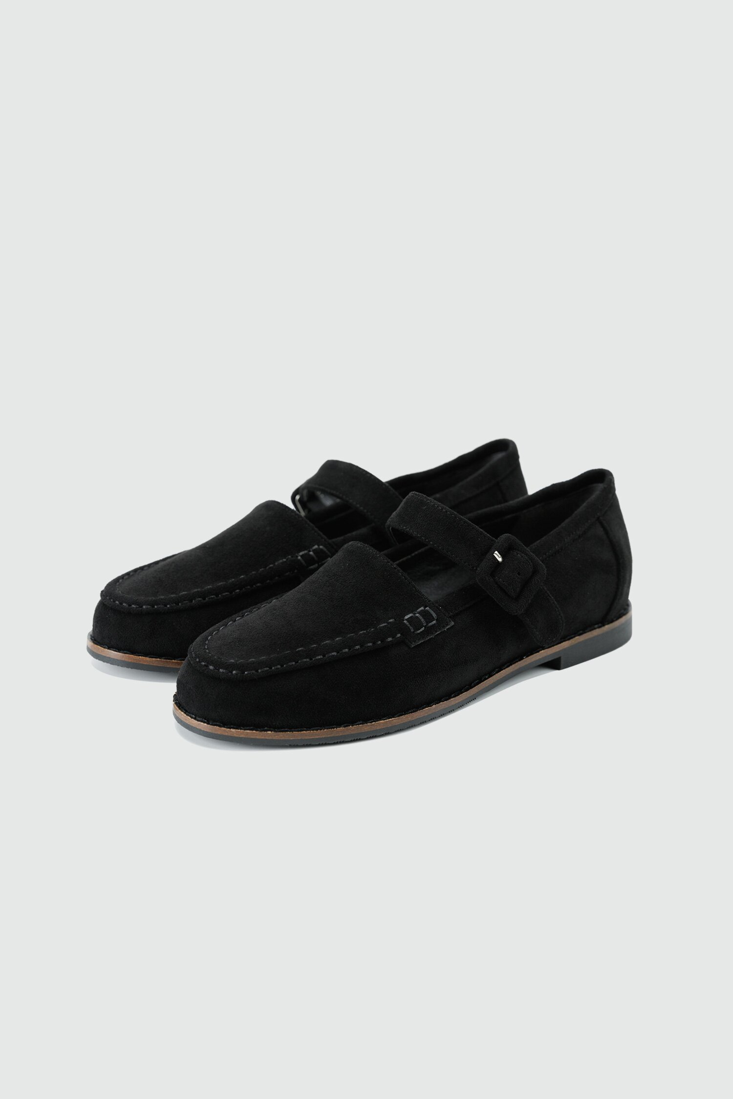 스티유 아이비 클래식 스웨이드 메리제인 로퍼 S23F132BK_black