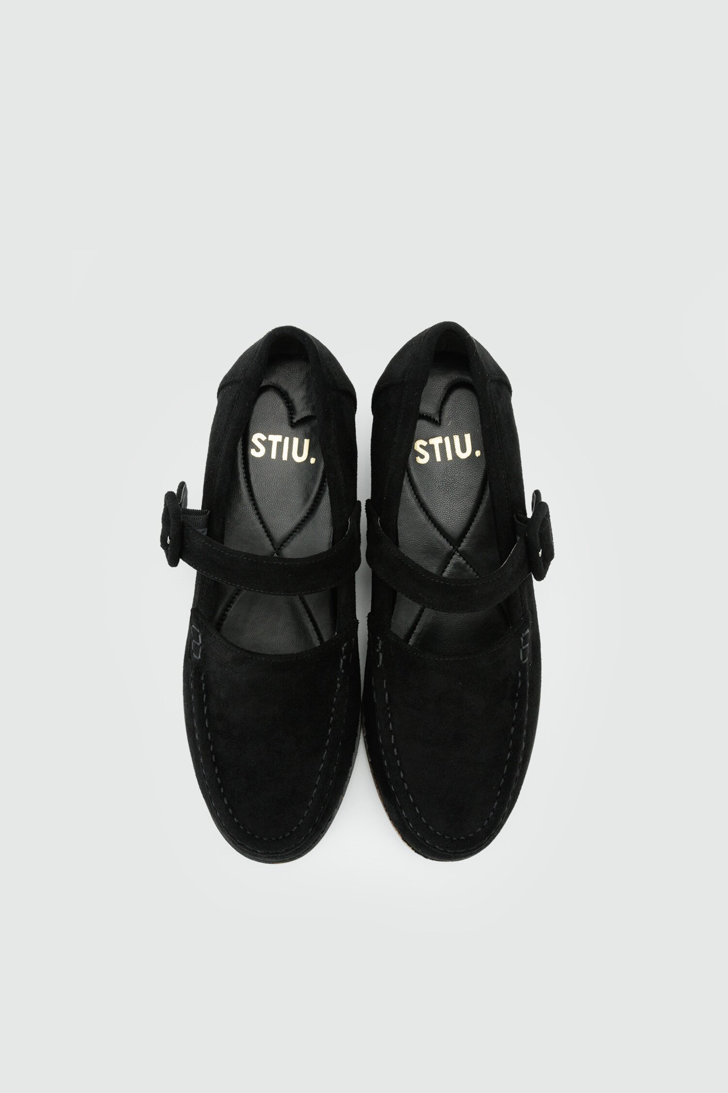 스티유 아이비 클래식 스웨이드 메리제인 로퍼 S23F132BK_black