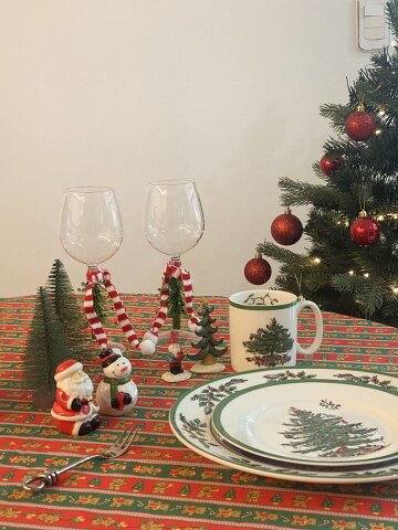 크리스마스 곰돌이 식탁보 3 size