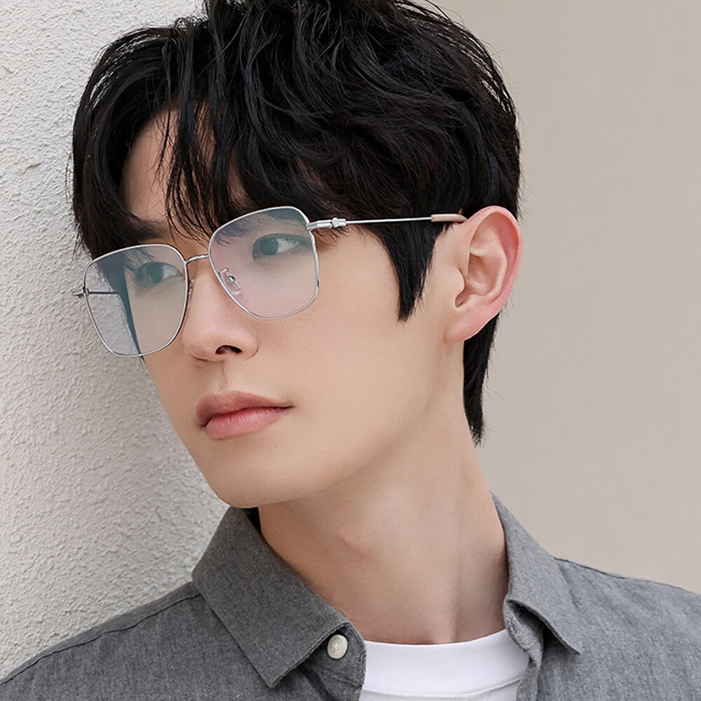 네오레트로 F8038 오블릭 메탈안경 블랙 BLACK