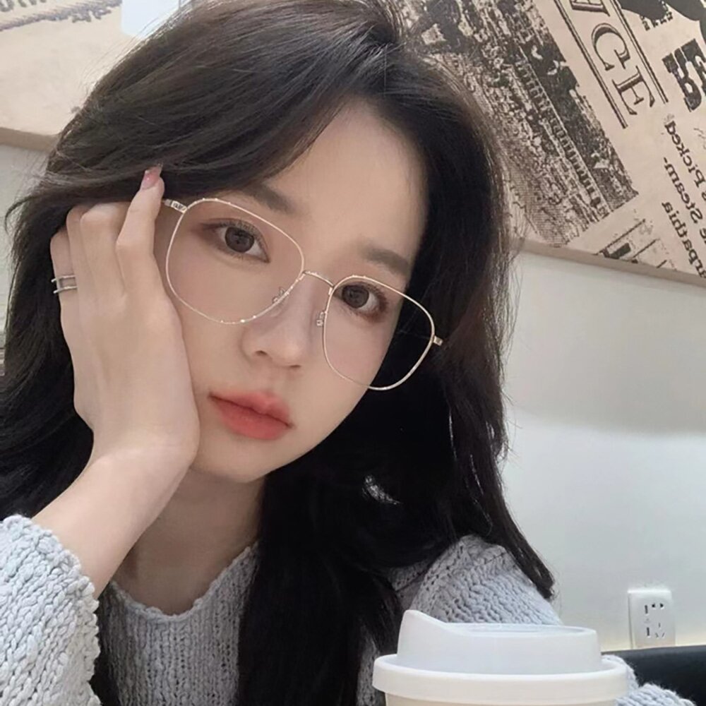 네오레트로 F8038 오블릭 메탈안경 블랙 BLACK