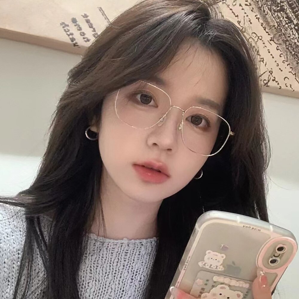 네오레트로 F8038 오블릭 메탈안경 실버 SILVER