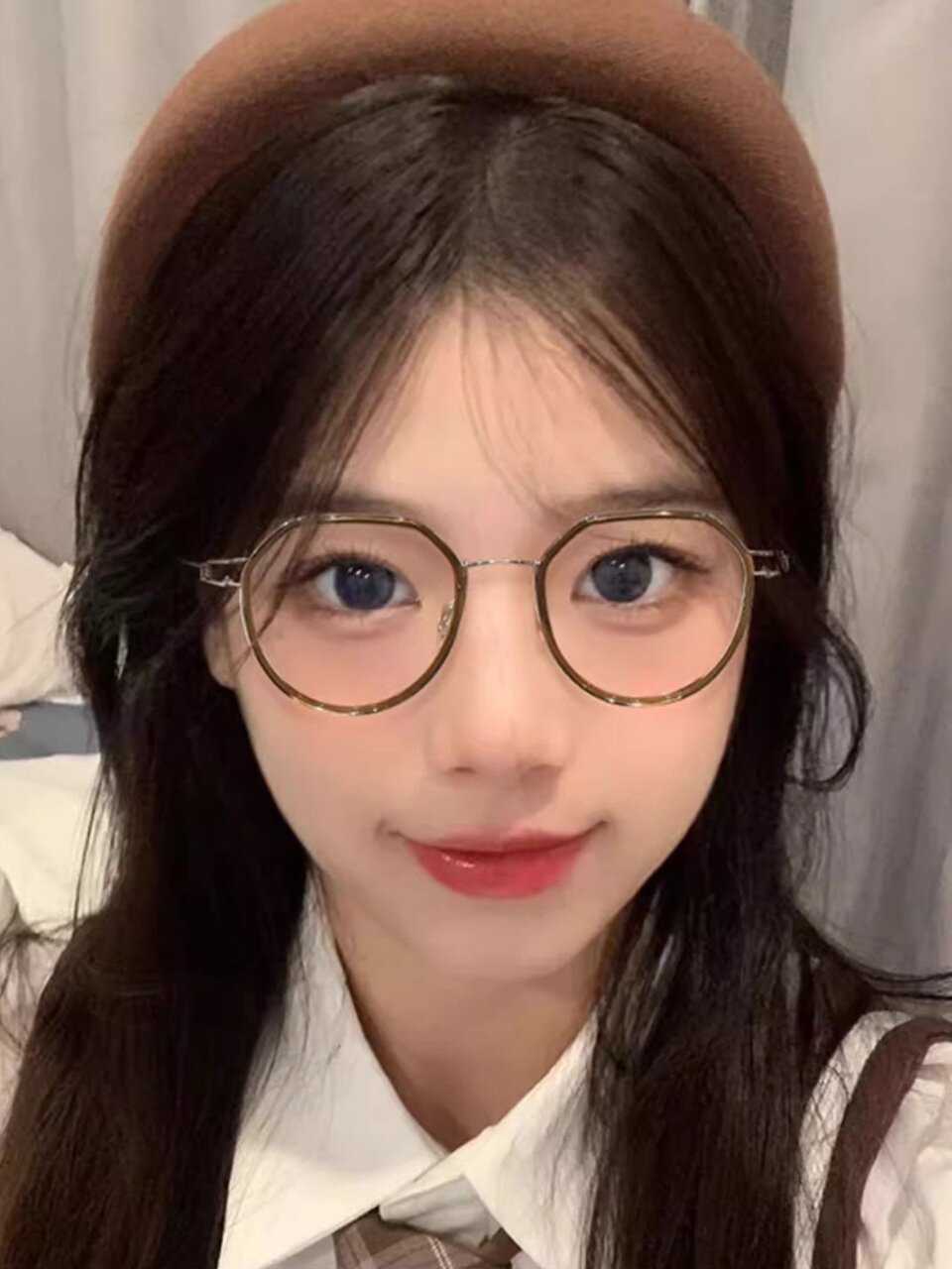 네오레트로 2254 초경량 노스크류 안경테 틴트브라운